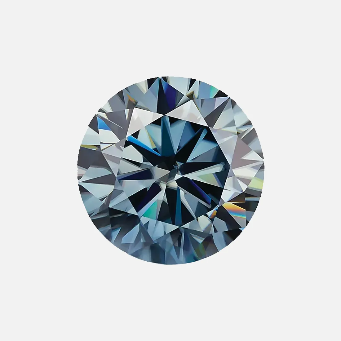 . Blue Moissanite