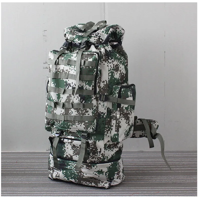 100L Large Military Tactical Camouflage Softback Unisex Hiking Bag