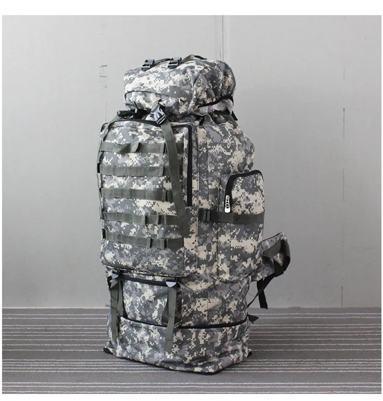 100L Large Military Tactical Camouflage Softback Unisex Hiking Bag