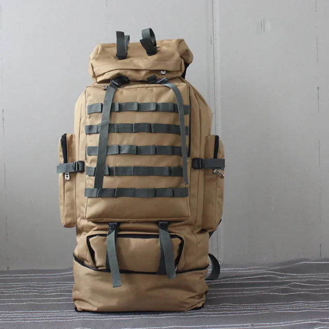 100L Large Military Tactical Camouflage Softback Unisex Hiking Bag