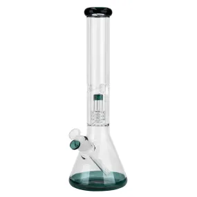 16" Single UFO Perc 7mm Glass Water Bong