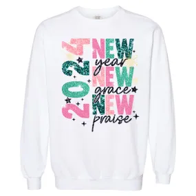 2024 New Year New Grace New Praise - White (Tee/Hoodie/Sweatshirt)