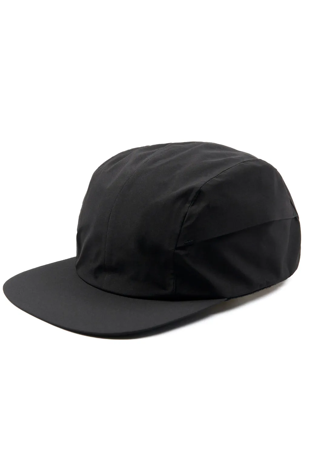 3 Layer 4-Panel Cap - Black