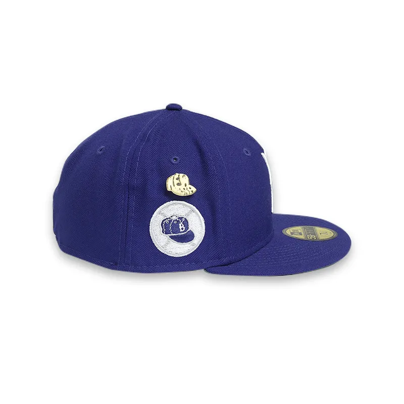 [60244520] Brooklyn Dodgers Logo History Blue 59FIFTY Men's Fitted Hat