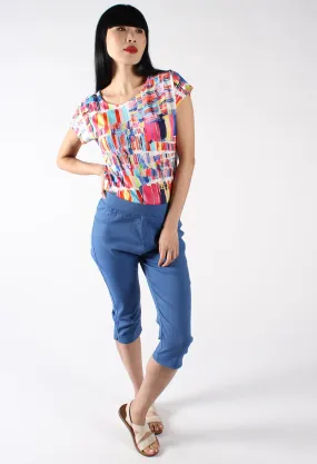 Abstract Colourful Print top