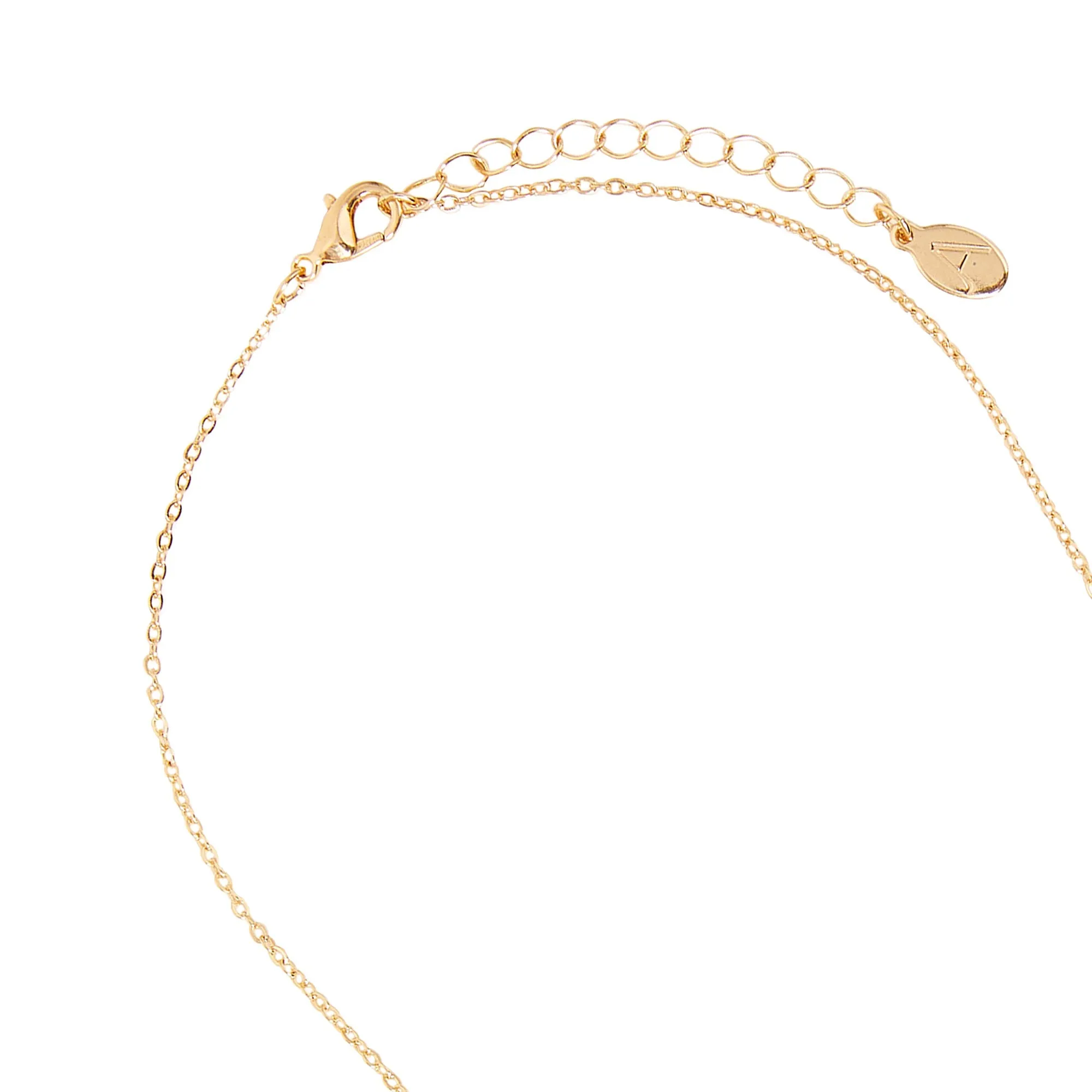 Accessorize London Women's Gold Pave Link Circle Necklace