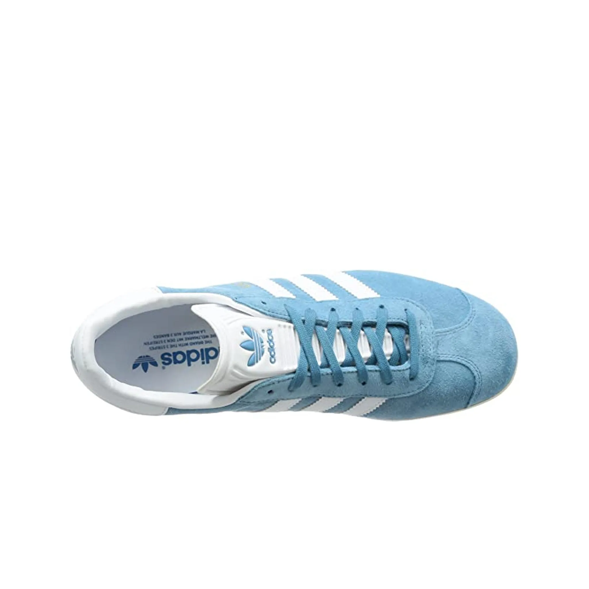 Adidas Gazelle Lace-Up Blue Suede Leather Mens Trainers BZ0022