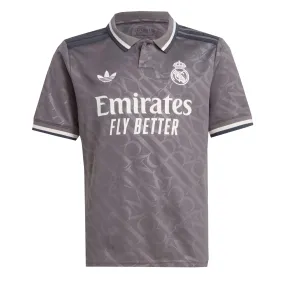 adidas Kids Real Madrid 2024/25 Third Jersey Charcoal