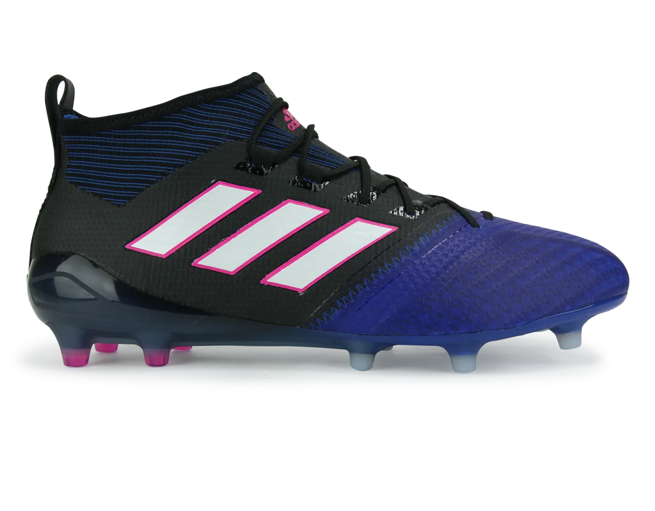 adidas Men's ACE 17.1 PrimeKnit FG Black/White/Satellite Blue