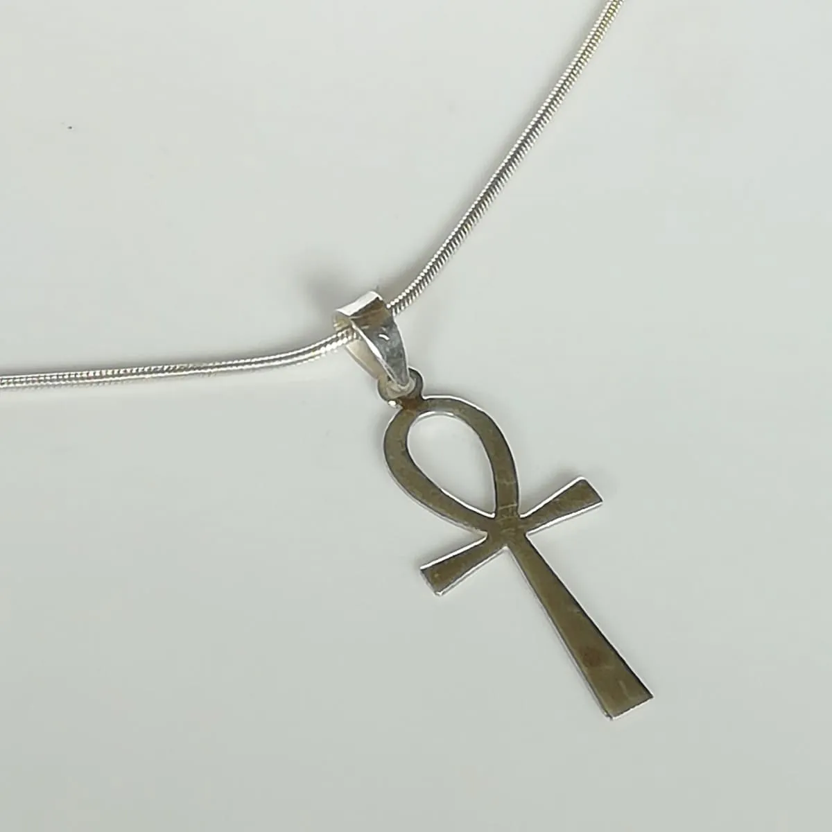 Ankh pendant -Sterling silver pendant- Ankh cross silver pendant - PD34