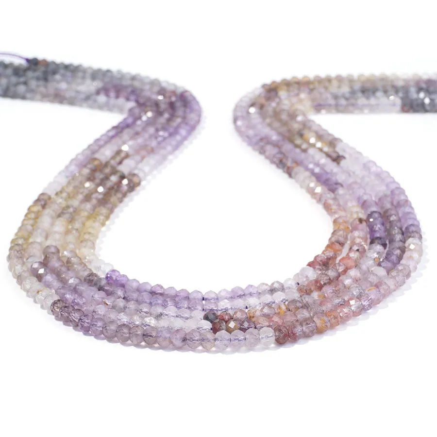 Auralite 4mm Rondelle Faceted Banded - 15-16 Inch