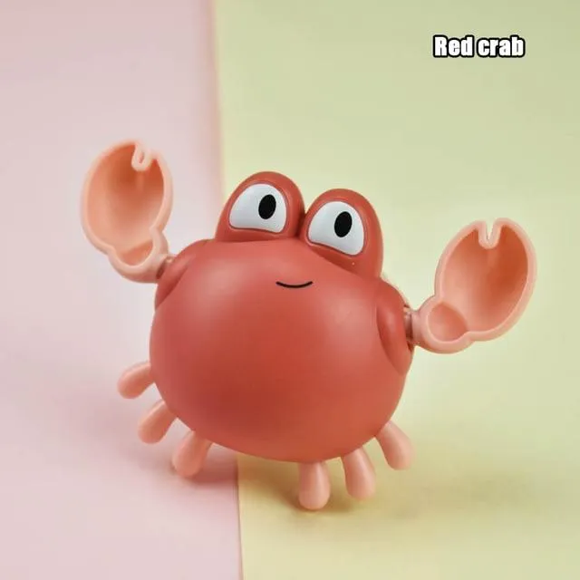 Baby Bath Toys Animal Cute Cartoon Tortoise Crab Classic Baby Water Toy Infant Swim Chain Clockwork Toy For Kid 2021 Newest