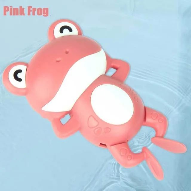 Baby Bath Toys Animal Cute Cartoon Tortoise Crab Classic Baby Water Toy Infant Swim Chain Clockwork Toy For Kid 2021 Newest