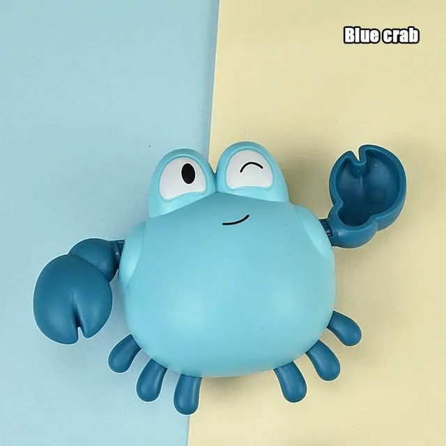 Baby Bath Toys Animal Cute Cartoon Tortoise Crab Classic Baby Water Toy Infant Swim Chain Clockwork Toy For Kid 2021 Newest