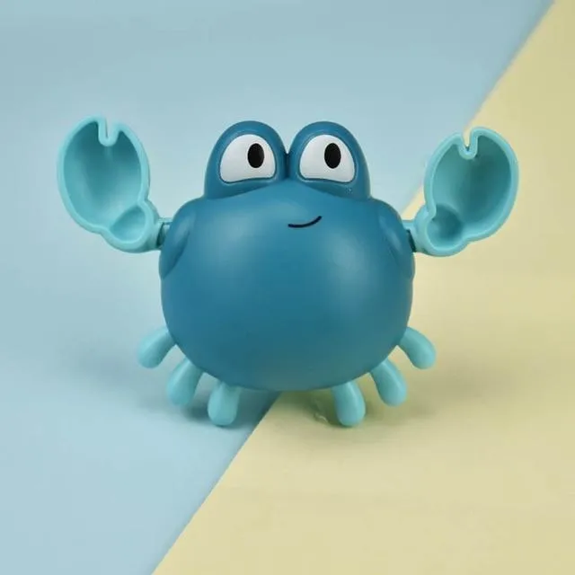 Baby Bath Toys Animal Cute Cartoon Tortoise Crab Classic Baby Water Toy Infant Swim Chain Clockwork Toy For Kid 2021 Newest