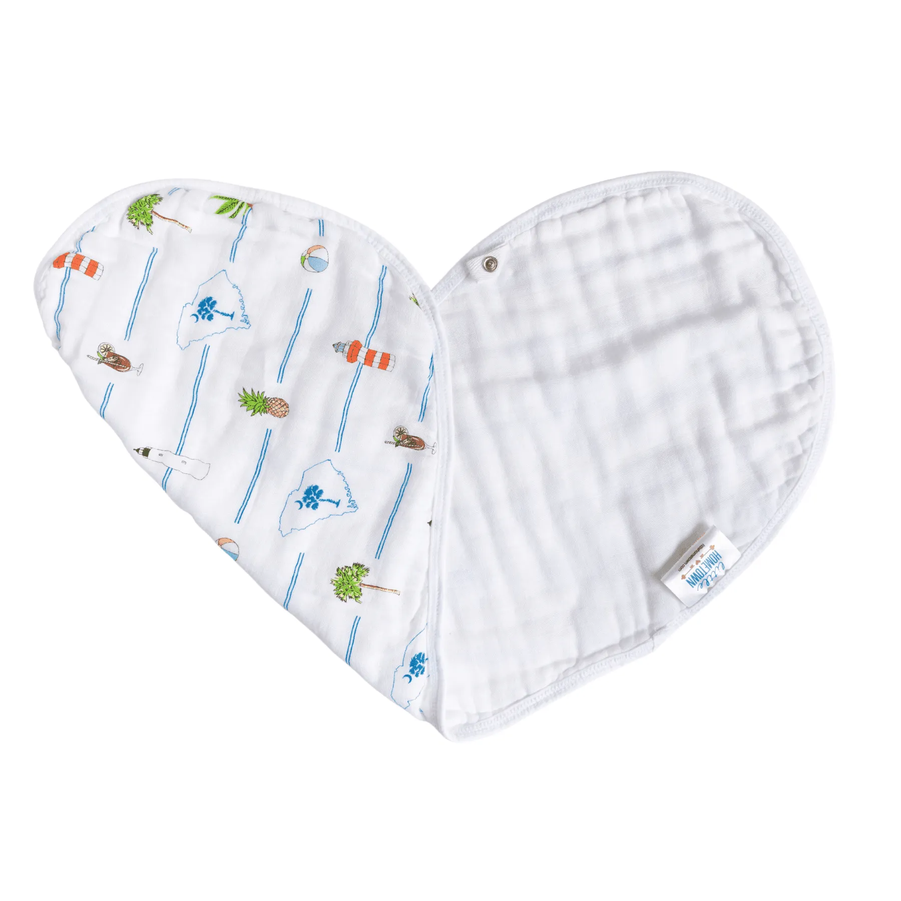 Baby Burp Cloth & Bib Combo: South Carolina