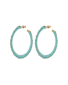 Bako Hoop Earrings (Turquoise)