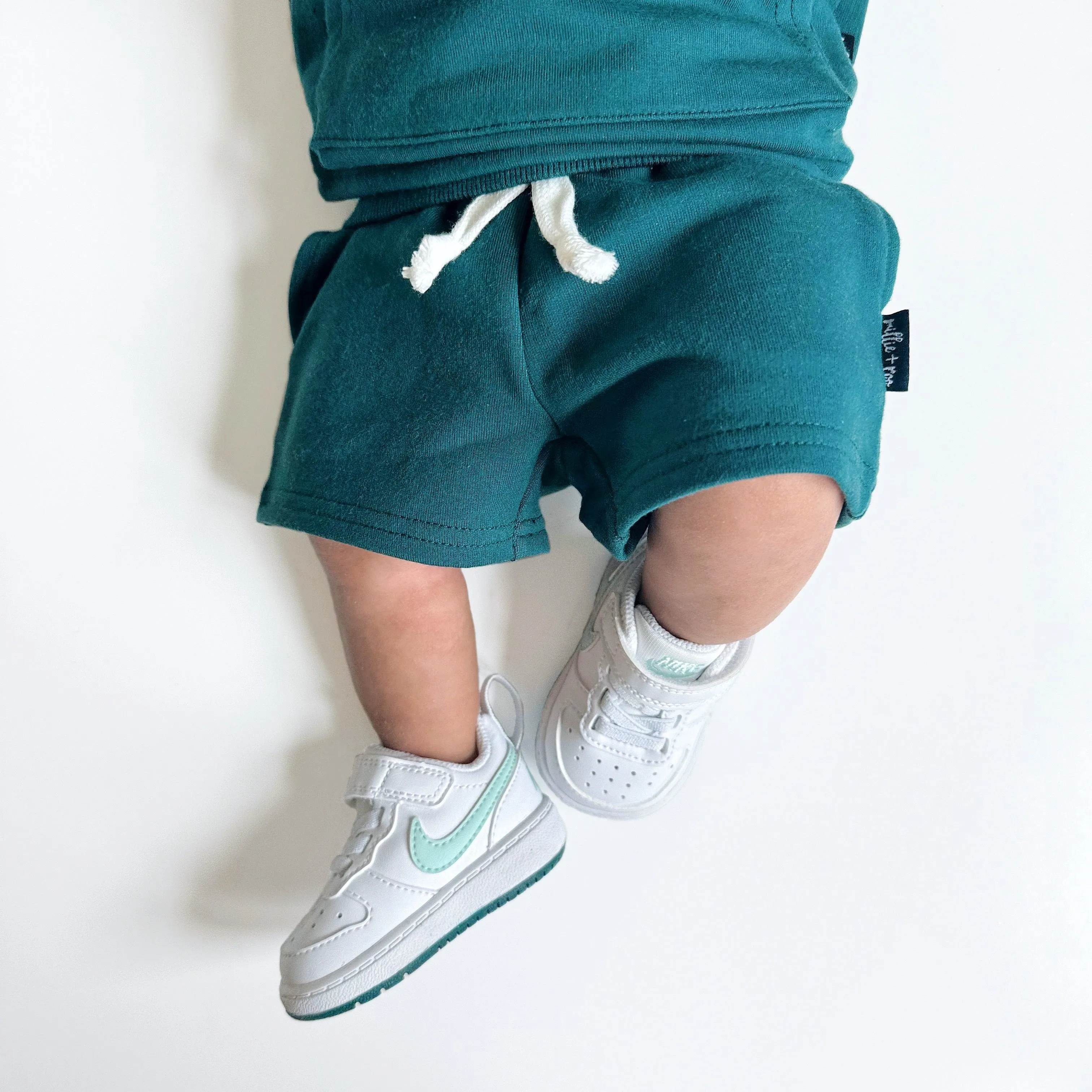 BAMBOO JOGGER SHORTS- Peacock