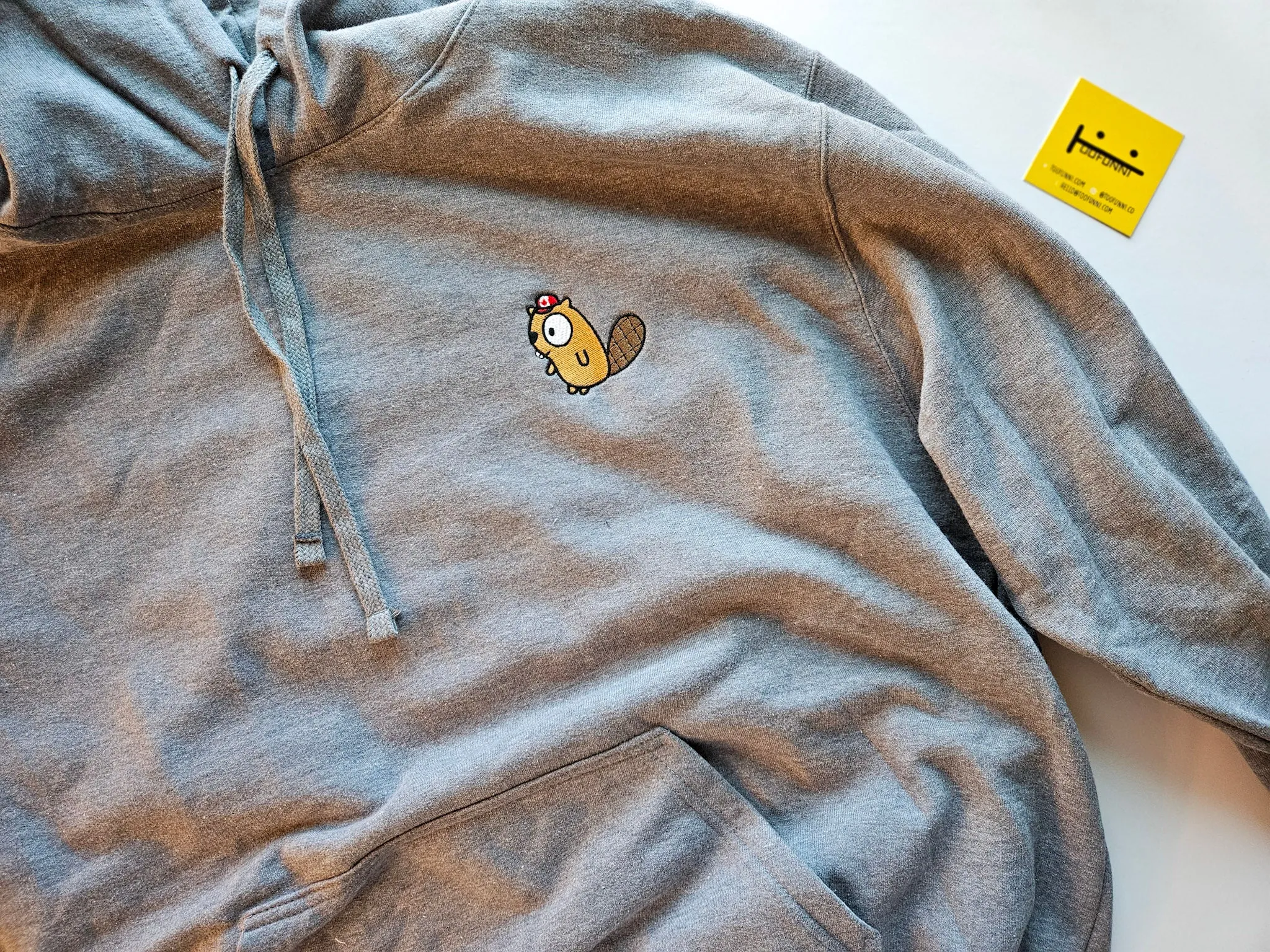 BEAVER - Heather Grey Hoodie (Longer Version)