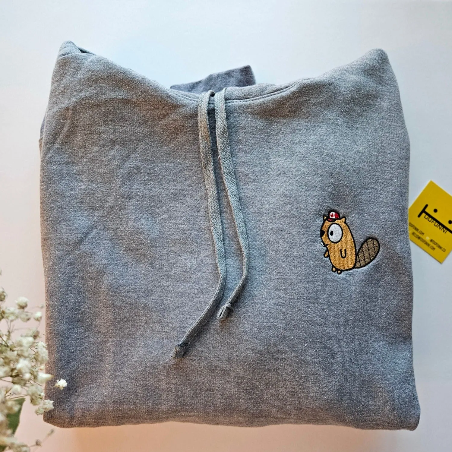 BEAVER - Heather Grey Hoodie (Longer Version)