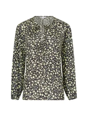 Bella Ditsy Long Sleeve Blouse - Fresh Apple Multi