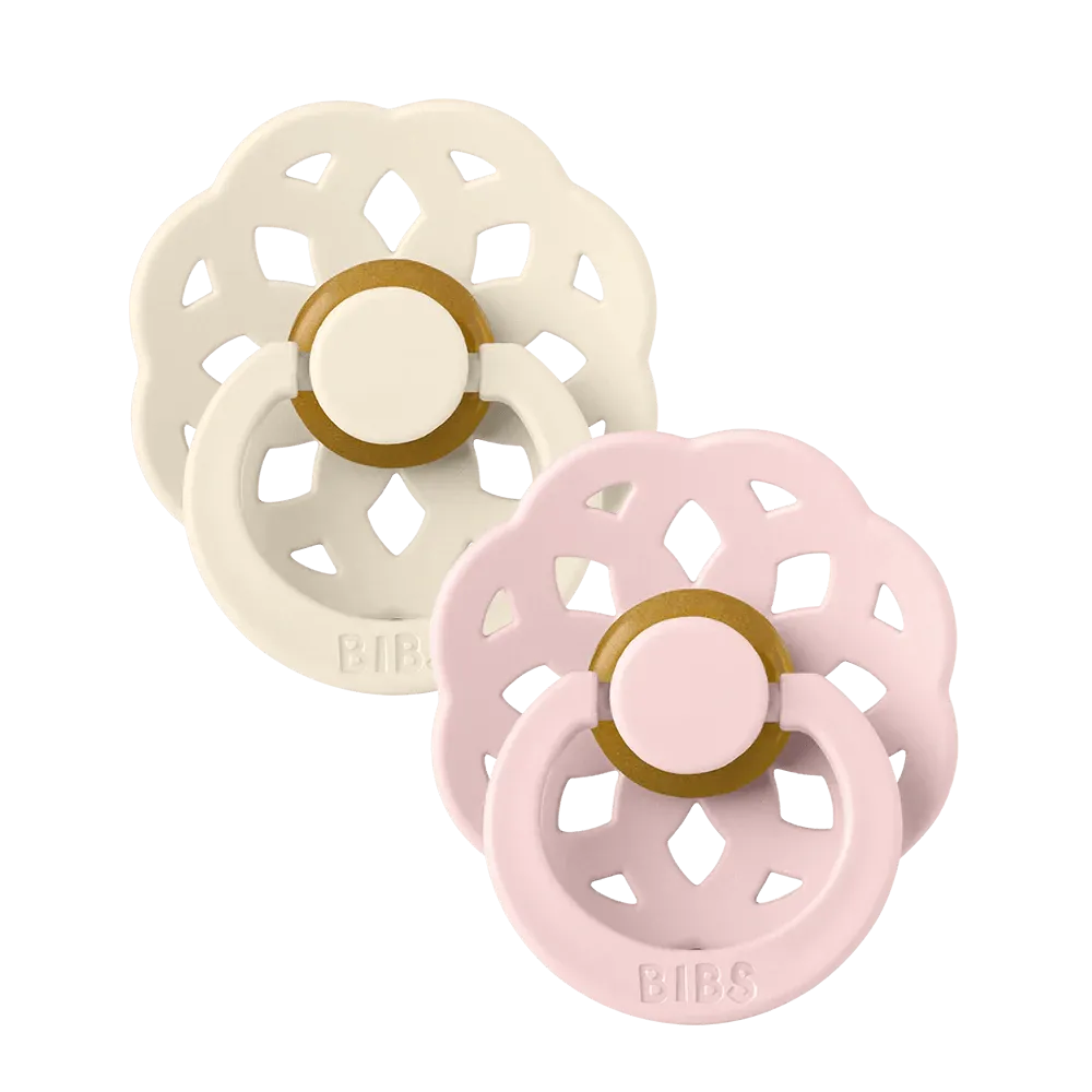 BIBS Dummies - Boheme 2 Pk Ivory/Blossom