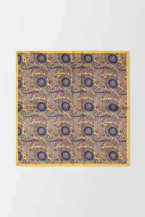 Billionaire Yellow Foulard Paisley Scarf