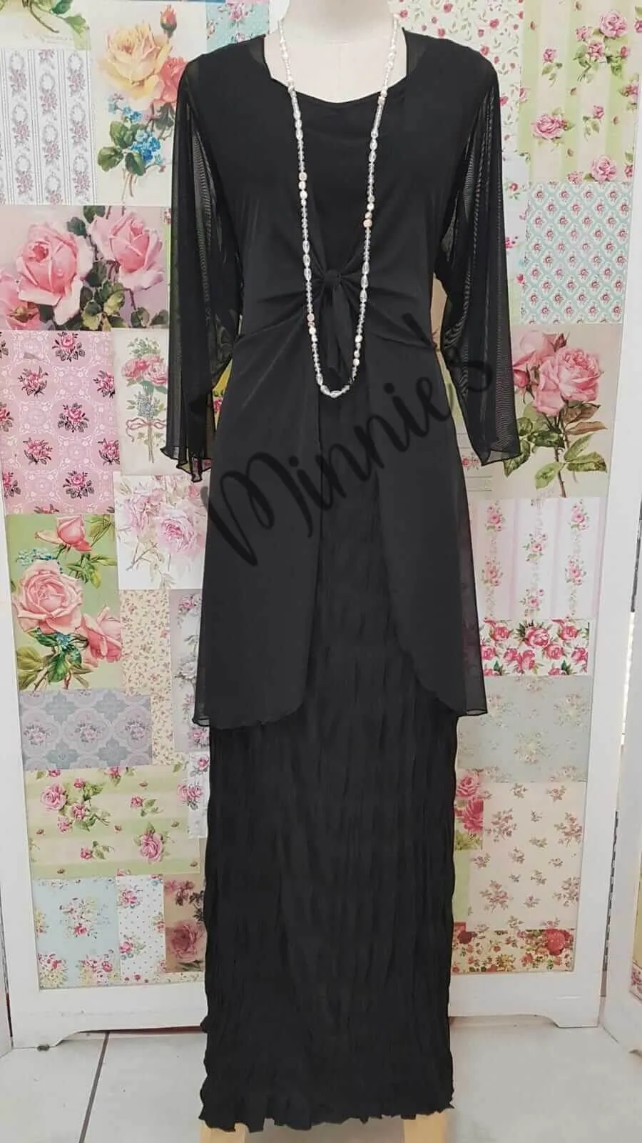 Black 2-Piece Dress Set LR0164