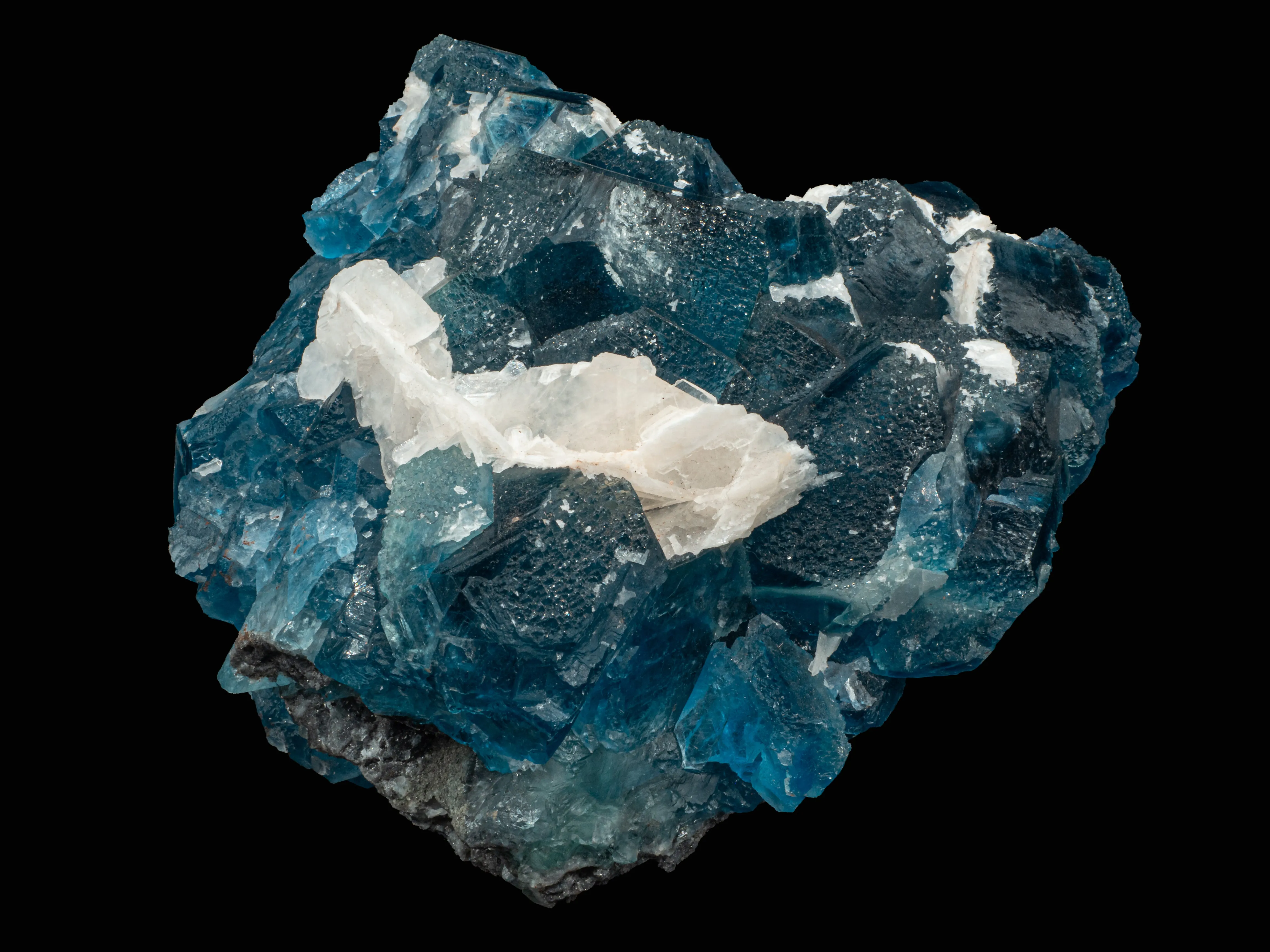 Blue Fluorite with Calcite Natural Piece [BF6]