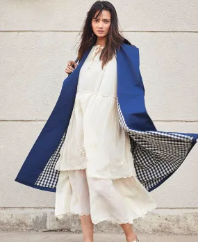 Blue Sage Trench Coat