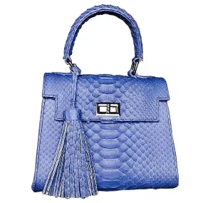 Blue Top Handle Bag