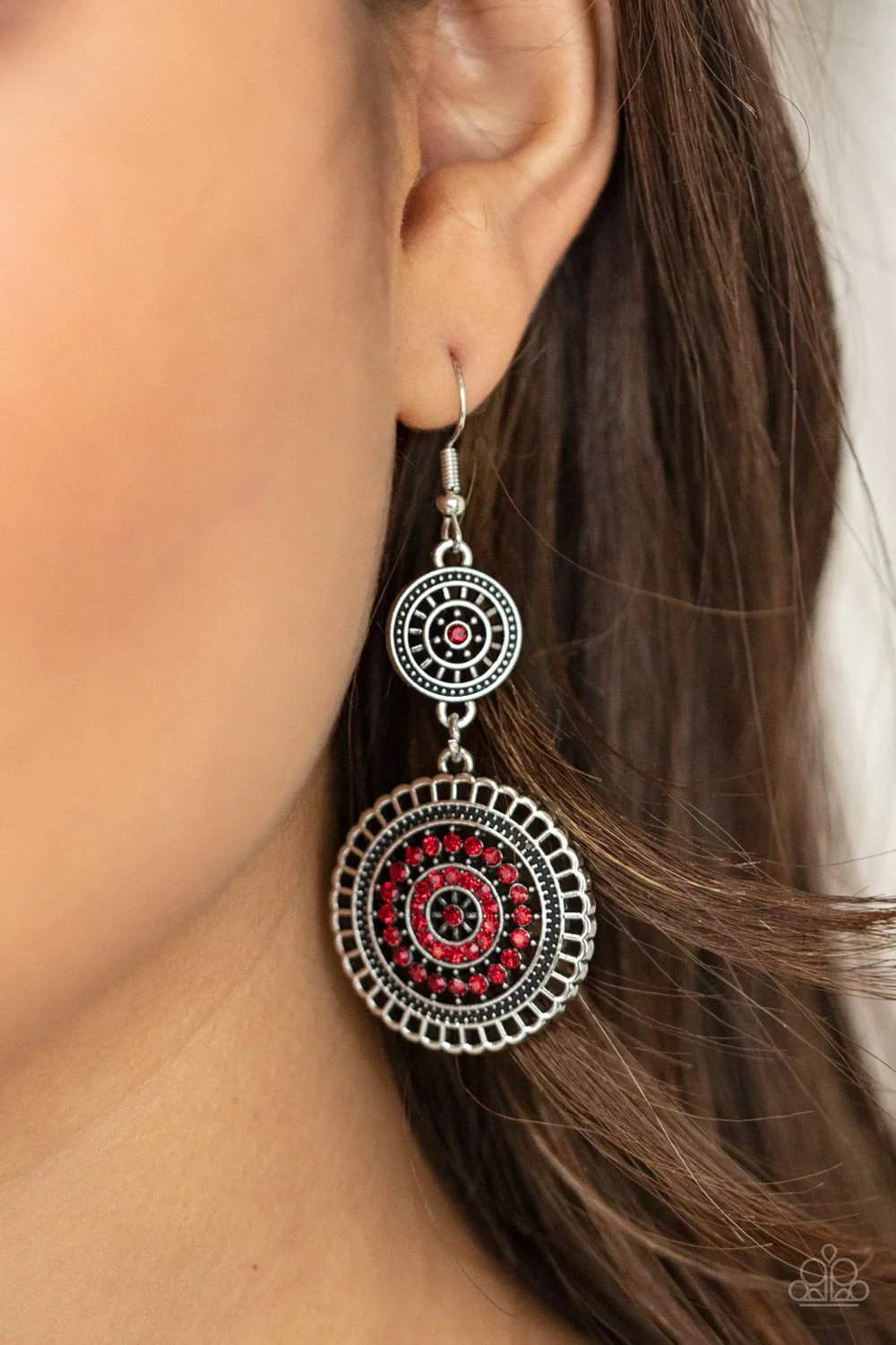 Bohemian Bedazzle - Red Earring