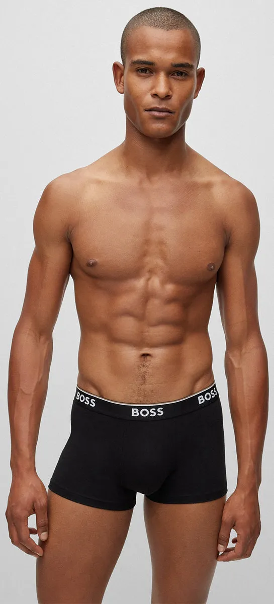 Boss Trunk 3 Pairs Power In Black For Men