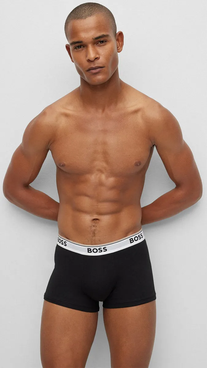 Boss Trunk 3 Pairs Power In Black For Men