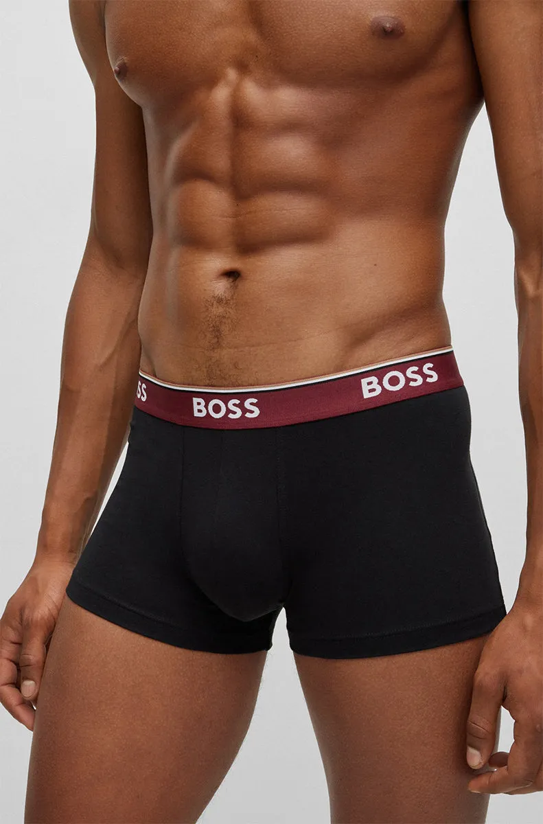 Boss Trunk 3 Pairs Power In Black For Men