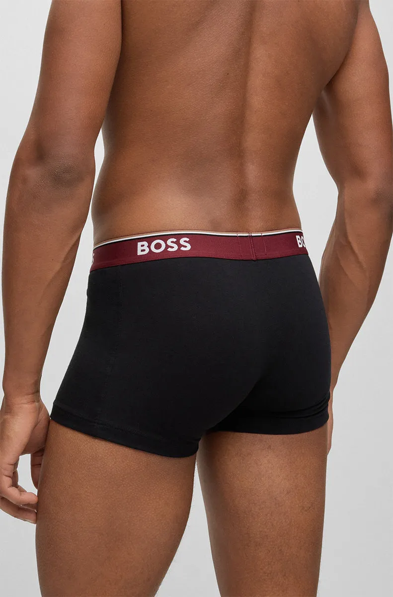 Boss Trunk 3 Pairs Power In Black For Men