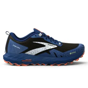 Brooks Cascadia 17 GTX Mens | Black/blue/firecracker