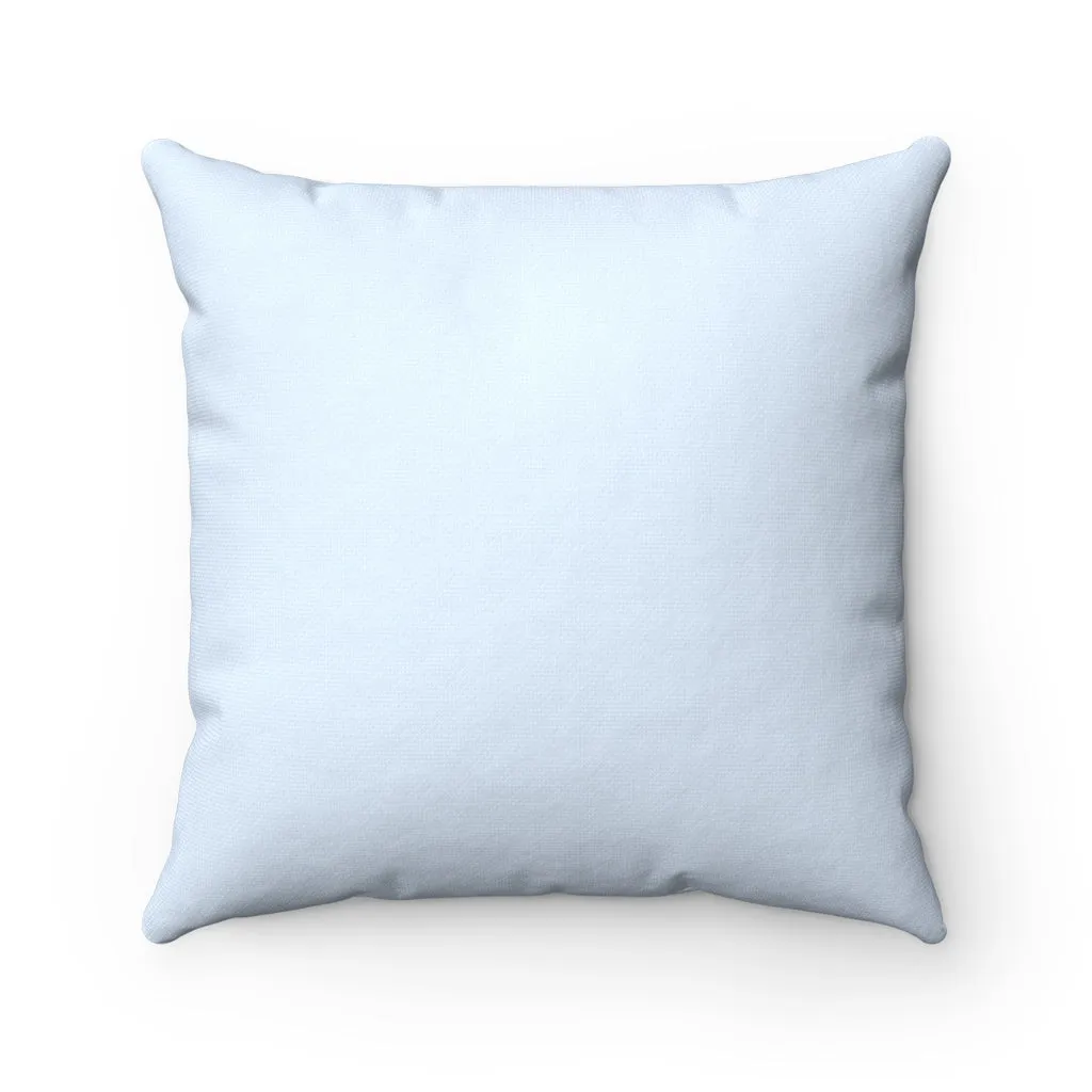 Butterflies in Flight "Light Blue" Square Pillow (20 X 20)