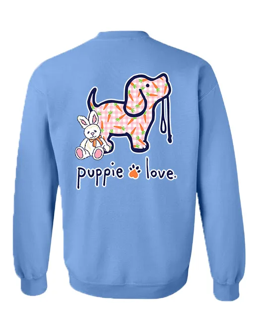 CARROT PATTERN PUP, ADULT SWEATSHIRT