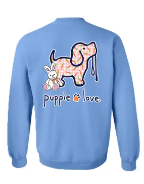 CARROT PATTERN PUP, ADULT SWEATSHIRT