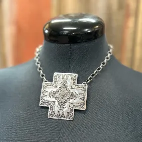 Chain Cross Western Necklace