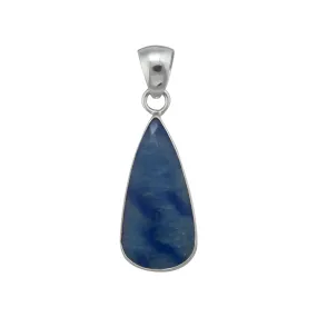 Charles Albert Silver - Blue Aventurine Teardrop Pendant