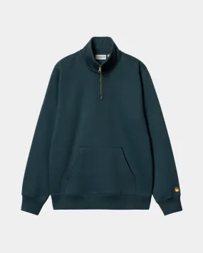 Chase Neck Zip Sweatshirt | Duck Blue