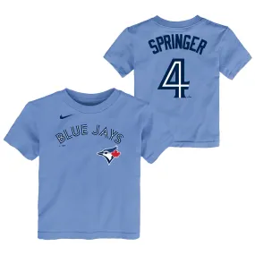 Child Toronto Blue Jays George Springer Nike Powder Blue Player Name & Number - T-Shirt