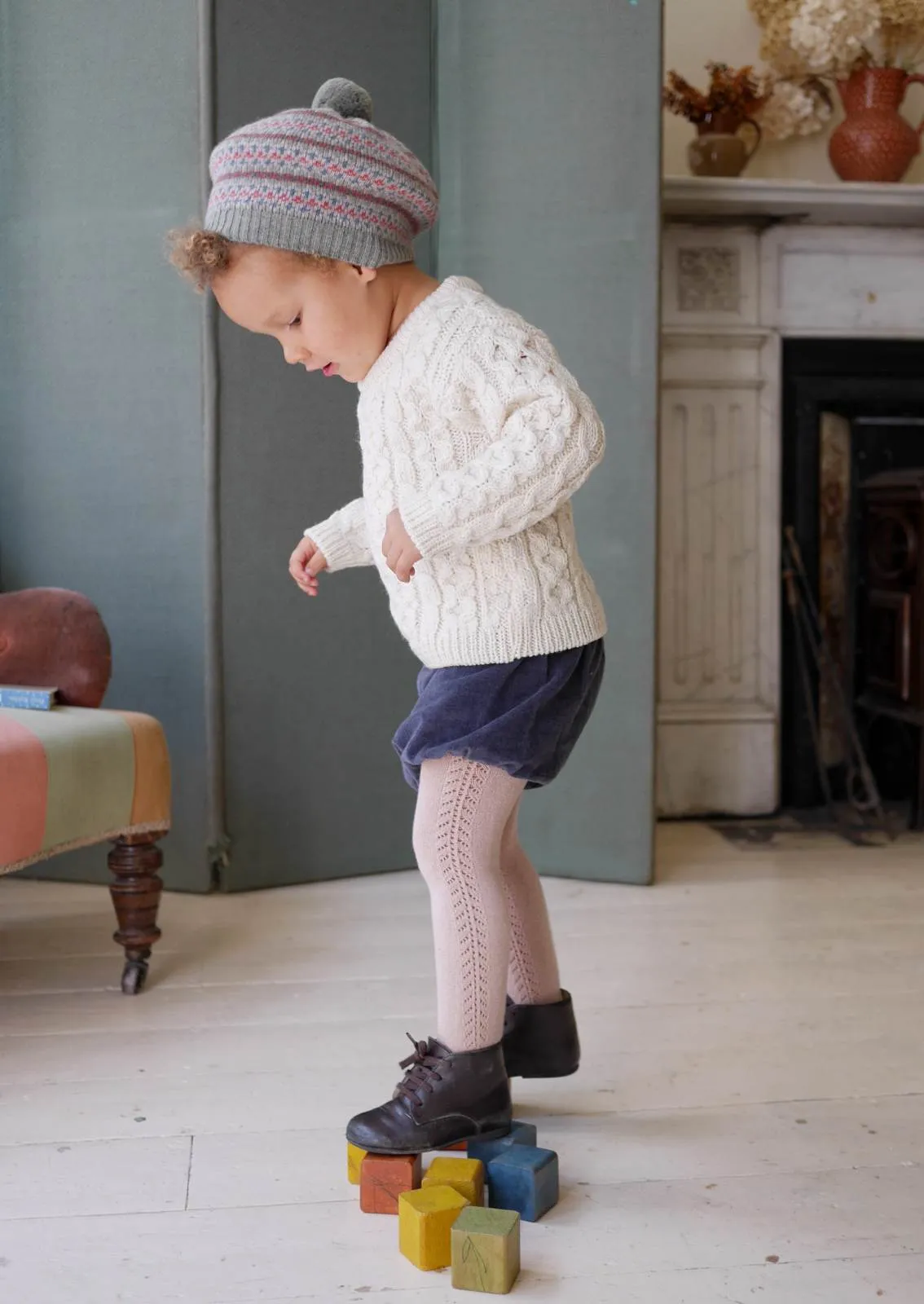 Children’s Aran Jumper - Cream