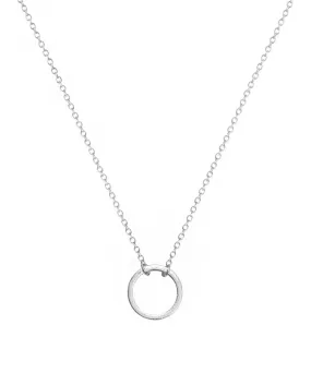 Circle Necklace in Silver