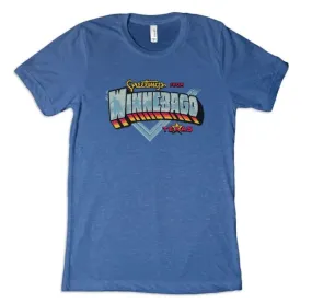 'Dale Brisby' Winnebago Post Card Tee - Blue