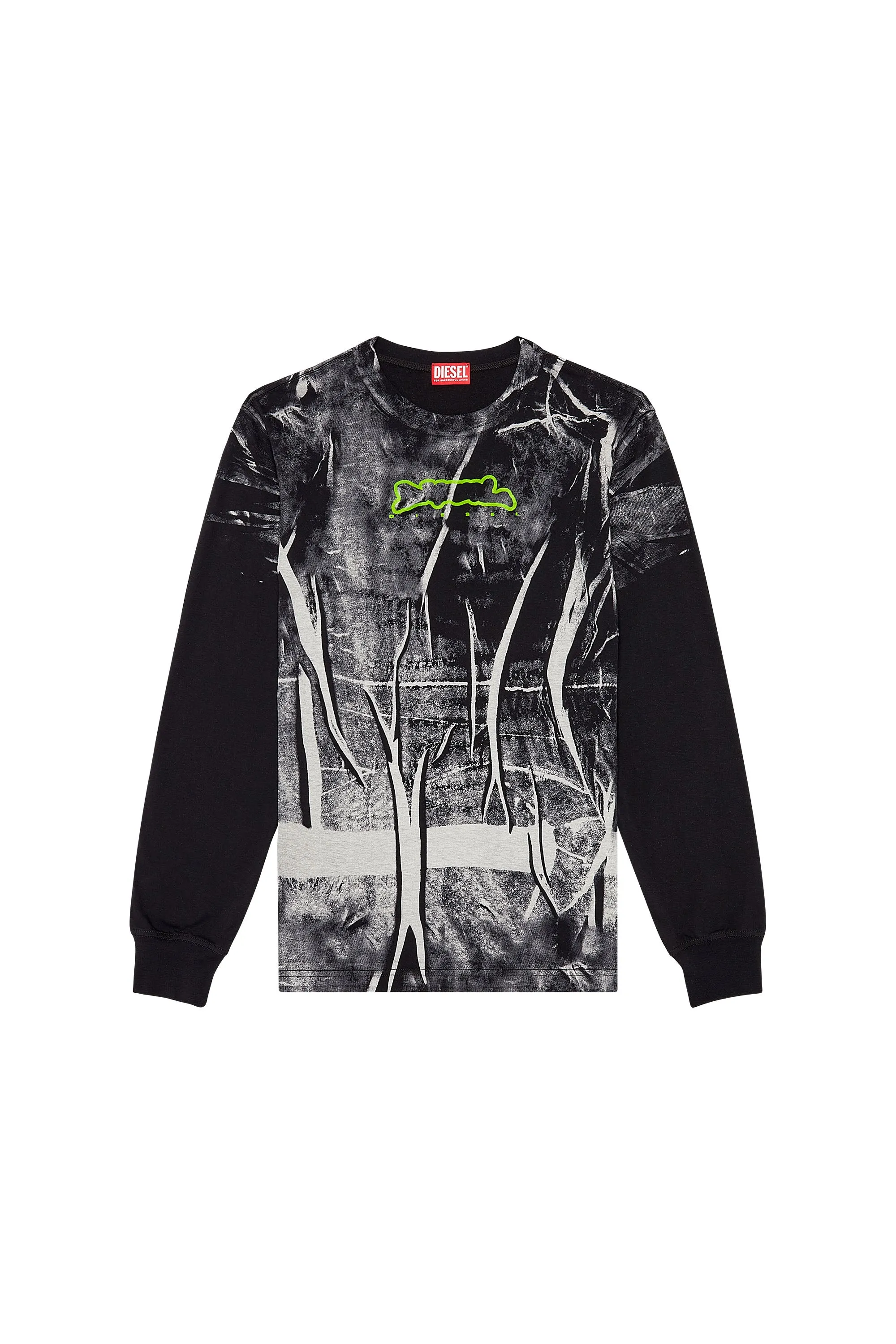 DIESEL T-Just L/S Tee - Black/White