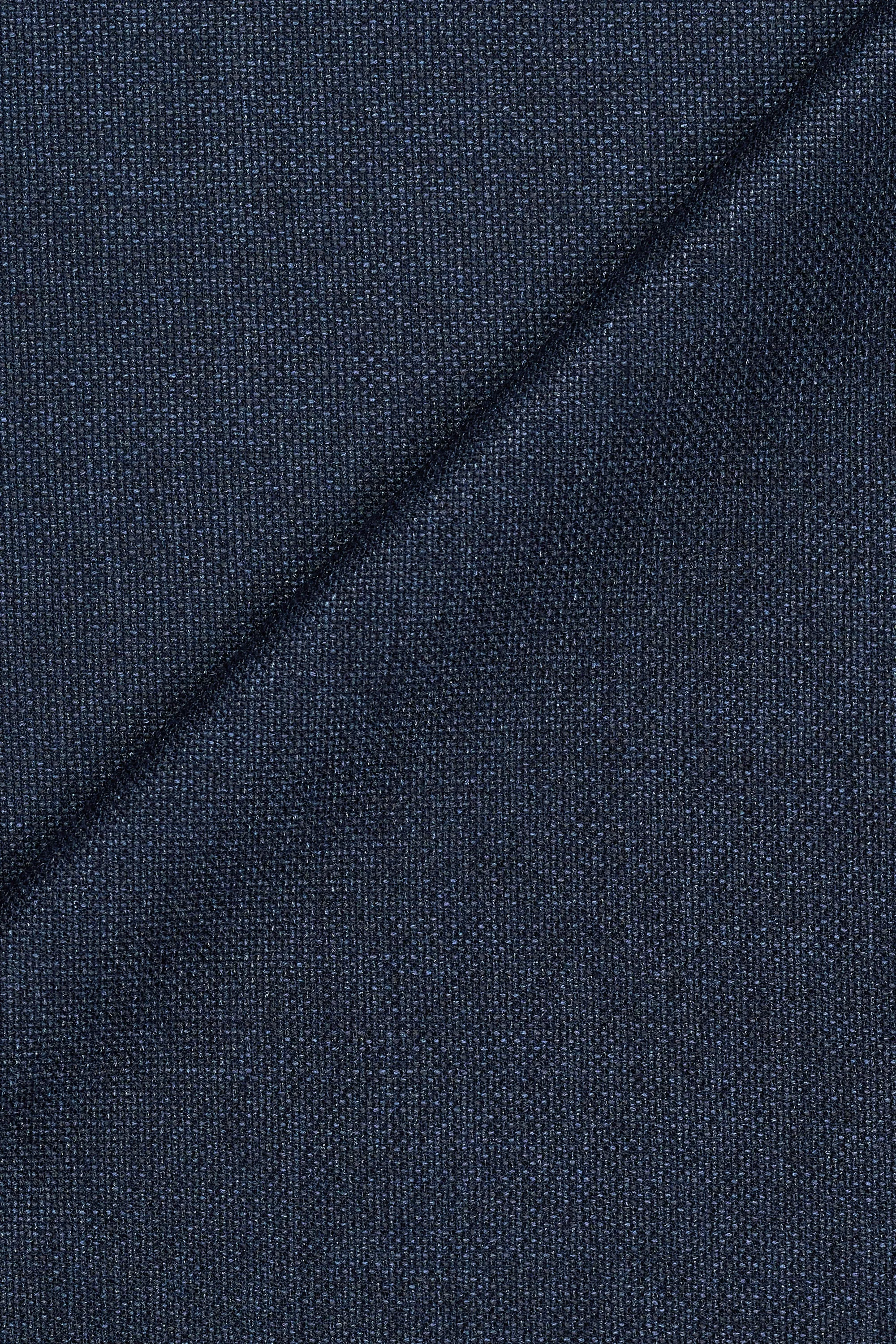 Dormeuil 8214/40069/B2 Navy Blue Silk Wool Cloth - 2m