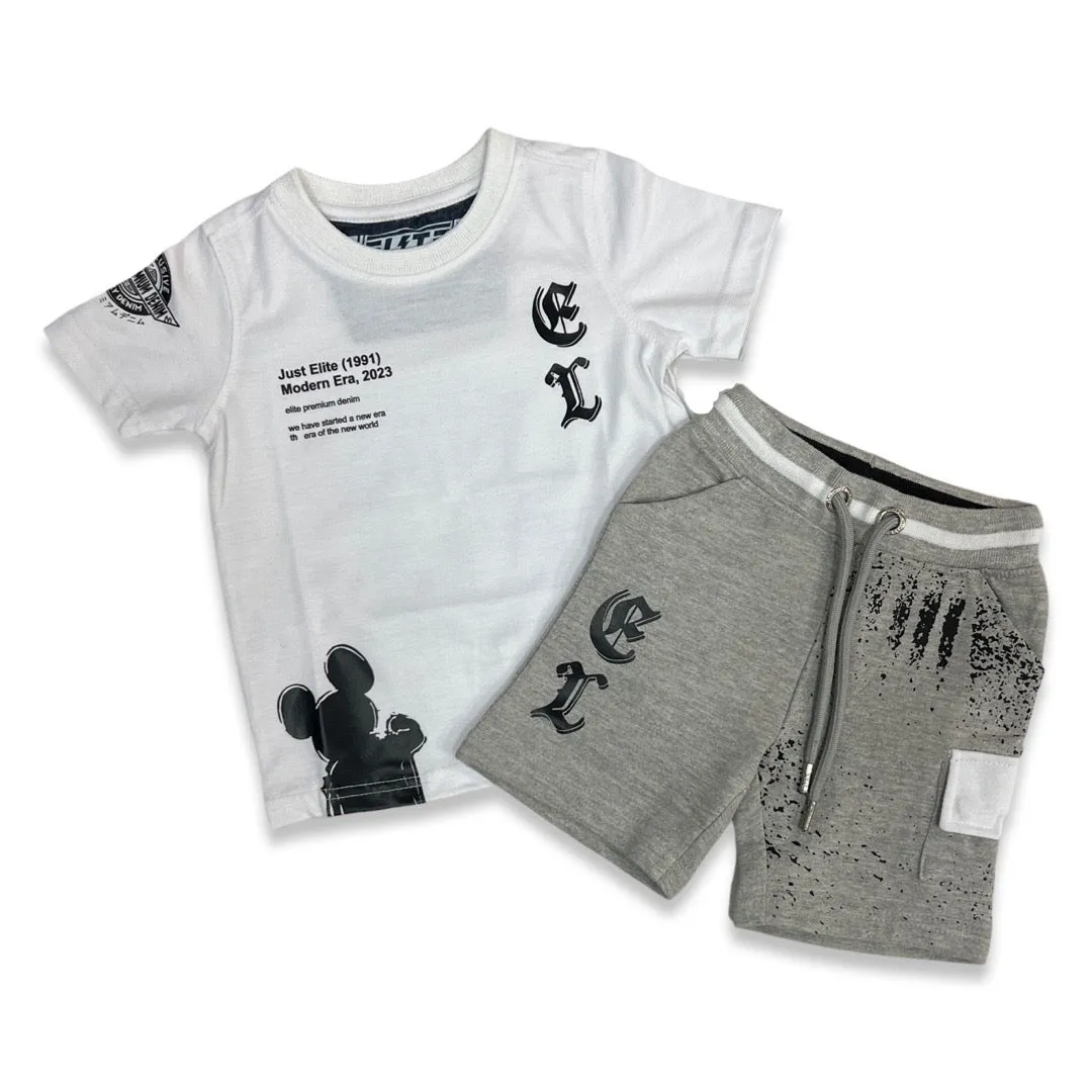 Elite Kids Modern Grey Short Set